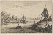 The Three Windmills, Wenceslaus Hollar  Bohemian, Etching