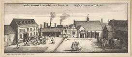 Arundel House from the North (copy), Wenceslaus Hollar Bohemian, Etching