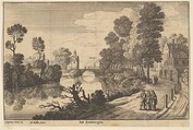 Antwerp, Wenceslaus Hollar Bohemian, Etching, the sheet appears abraded where the address should appear