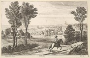 The Horseman, Wenceslaus Hollar  Bohemian, Etching; third state of four (NH)
