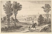 The Horseman, Wenceslaus Hollar  Bohemian, Etching; third state of four