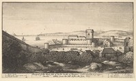 The West Side of Yorke Castle, Wenceslaus Hollar  Bohemian, Etching; first state of two
