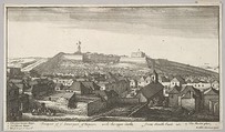 Prospect of the inner part of Tangier, with the upper Castle, from South-East, from "Views of Tangier", Wenceslaus Hollar  Bohemian, Etching; second state of two