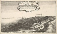 Prospect of ye North side of Tangier regarding the mayne Sea from the hill as you come from Whitby or the West, toward the Towne, from "Views of Tangier", Wenceslaus Hollar  Bohemian, Etching; first state of two