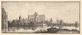 The Church by the Water, Wenceslaus Hollar Bohemian, Etching; only state