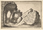 Title plate, from "Roman Ruins", Wenceslaus Hollar Bohemian, Etching (copy)