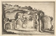 Thermaru diocletiani Ruinae (Baths of Diocletian), from "Roman Ruins", Wenceslaus Hollar Bohemian, Etching; second state of two