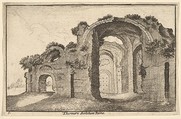 Thermaru diocletiani Ruinae (Baths of Diocletian), from "Roman Ruins", Wenceslaus Hollar Bohemian, Etching; second state of two