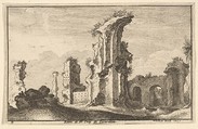 St. Croix de Jerusalem, from "Roman Ruins", Wenceslaus Hollar Bohemian, Etching; second state of two