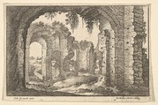 Roman Ruins, from "Roman Ruins", Wenceslaus Hollar Bohemian, Etching; first state of three