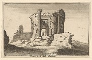 Temple of the Tiburtine Sybil, from "Roman Ruins", Wenceslaus Hollar Bohemian, Etching; second state of two