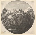 Landscape with a house on cliffs, Wenceslaus Hollar  Bohemian, Etching, only state