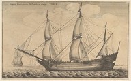 Naues Mercantoriæ Hollandicæ, vulgo, VLIET (A Dutch freighter), Wenceslaus Hollar  Bohemian, Etching; second state of two with number abraded.