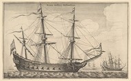 Dutch Warship (Nauis Bellica Hollandica), Wenceslaus Hollar  Bohemian, Etching; first state of two
