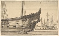 Naues Mercatoriæ Hollandicæ per Indias Occidentales (Dutch West Indiaman), Wenceslaus Hollar  Bohemian, Etching; first or second state of two, the plate shows wear and the sheet is cut<br/>where the number would have appeaered