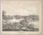 View in Central Park with Balcony Bridge and Oak Bridge (Valentine's Manual), George Hayward  American, born England, Lithograph with tint stone