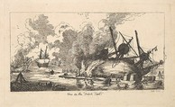 View on the French Coast, Thomas Rowlandson British, Etching
