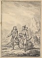 Inuit Manner of Dress, Jean-Baptiste Le Prince  French, Pen and black ink, brush and gray wash, over black chalk, with additions in graphite