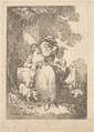 Rest from Labour on Sunny Days, Thomas Rowlandson  British, Etching with stipple and aquatint