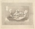 The Philosopher (Bearded Old Man Copying Book), Thomas Rowlandson British, Etching and aquatint