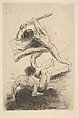 Cain and Abel, Odilon Redon  French, Etching