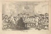 A Print Sale – A Night Auction, Thomas Rowlandson British, Etching