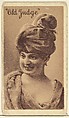 Actress from the Old Judge series (N167) for Old Judge Cigarettes, Goodwin & Company, Commercial lithograph