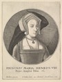 Princeps Maria Henrici VIII Regis Angliæ Filia, Wenceslaus Hollar (Bohemian, Prague 1607–1677 London), Etching; first state of four