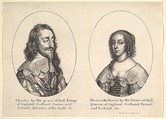 Charles I and Henrietta Maria, Wenceslaus Hollar Bohemian, Etching; first state of three (NH , this impression cited)