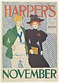 Harper's: November, Edward Penfield American, Color lithograph
