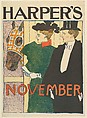 Harper's: November, Edward Penfield American, Lithograph