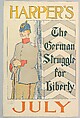 Harper's, The German Struggle for Liberty, July, Edward Penfield American, Lithograph