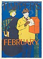 Harper's, February, Edward Penfield American, Lithograph
