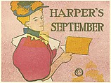 Harper's, September, Edward Penfield American, Color lithograph
