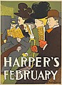 Harper's, February, Edward Penfield  American, Lithograph