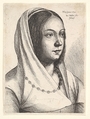 Young woman with a scarf on her head, Wenceslaus Hollar  Bohemian, Etching; only state
