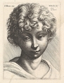 Head of a young girl, Wenceslaus Hollar  Bohemian, Etching; only state