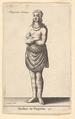 Woman of Virginia, Wenceslaus Hollar  Bohemian, Etching; only state