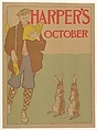 Harper's: October, Edward Penfield American, Color lithograph