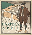 Harper's, April, Edward Penfield  American, Liithograph