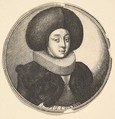 Woman with large circular fur hat and lace ruff, Wenceslaus Hollar  Bohemian, Etching; only state