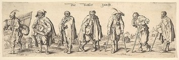 Die Bettler Zunfft (The Seven Beggars), Wenceslaus Hollar  Bohemian, Etching, only state