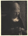 Embroidery; The Artist's Mother, Georges Seurat (French, Paris 1859–1891 Paris), Conté crayon on Michallet paper