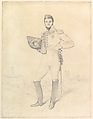 General Louis-Étienne Dulong de Rosnay, Jean Auguste Dominique Ingres (French, Montauban 1780–1867 Paris), Graphite (hard and soft pencils) on wove paper with slightly browned edges