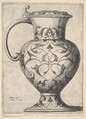 Jug decorated with arabesques, Wenceslaus Hollar  Bohemian, Etching; only state