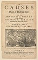 Title Page: The Causes of Decay of Christian Piety, with vignette of St. Paul's Burning, (Lex ignea), Wenceslaus Hollar Bohemian, Etching; post third state of three with the image of St. Paul's in flames replacing the image of the burning ship.