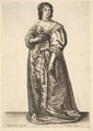 Whole-length Figure of a Lady, Wenceslaus Hollar  Bohemian, Etching; only state