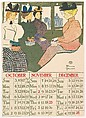 October, November, December, Edward Penfield  American, Lithograph and commercial relief process