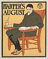 Harper's, August, Edward Penfield American, Color lithograph