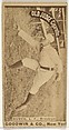 Burch, Left Field, Brooklyn, from the Old Judge series (N172) for Old Judge Cigarettes, Goodwin & Company, Albumen photograph